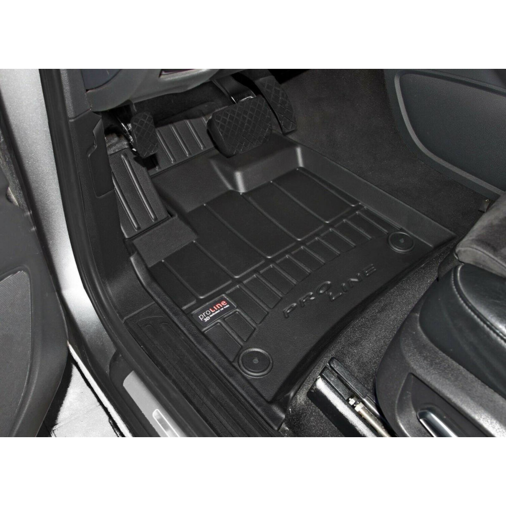 Car rubber floor mats black KIA STINGER (2017-...) 3D FROGUM