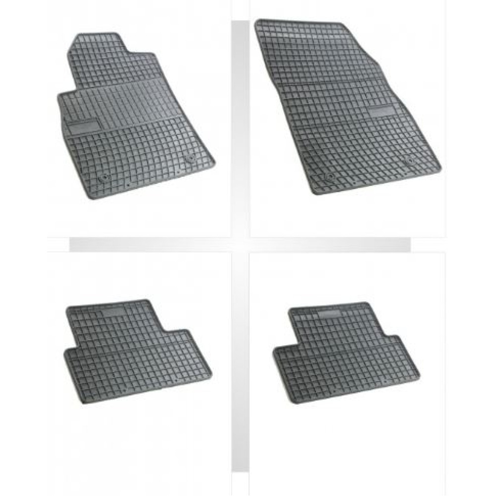 Car rubber floor mats black CHEVROLET ORLANDO (2011-...) NEGRO