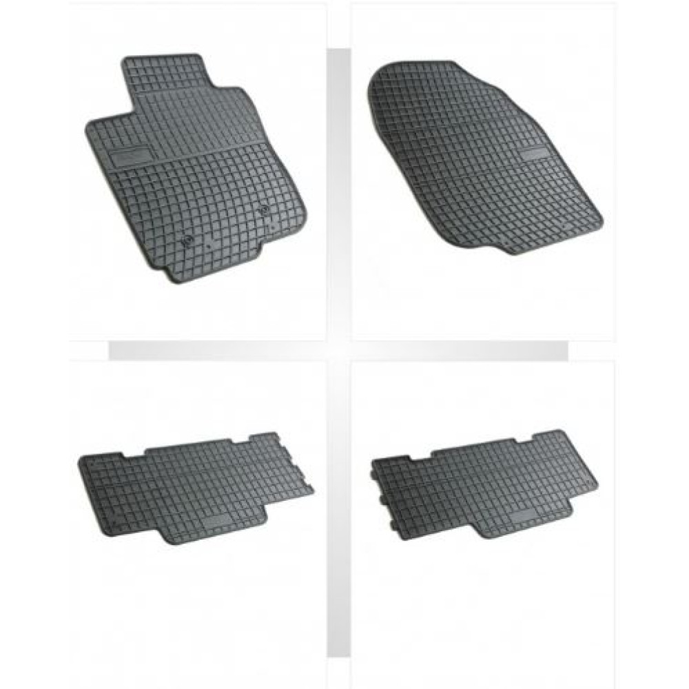 Car rubber floor mats black TOYOTA RAV4 (2006-2012) NEGRO