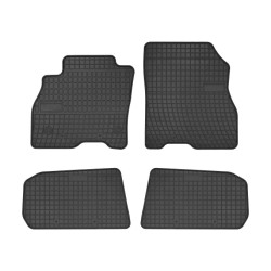 Car rubber floor mats black NISSAN LEAF (2010-...) NEGRO