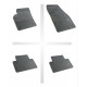Car rubber floor mats black VOLVO C30 (2007-...) NEGRO
