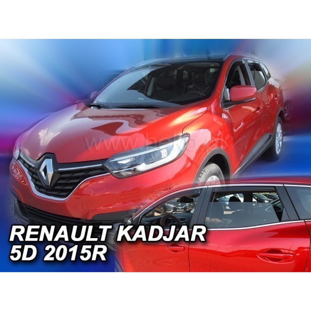 Window deflectors front and rear RENAULT KADJAR (2015-...) 27192