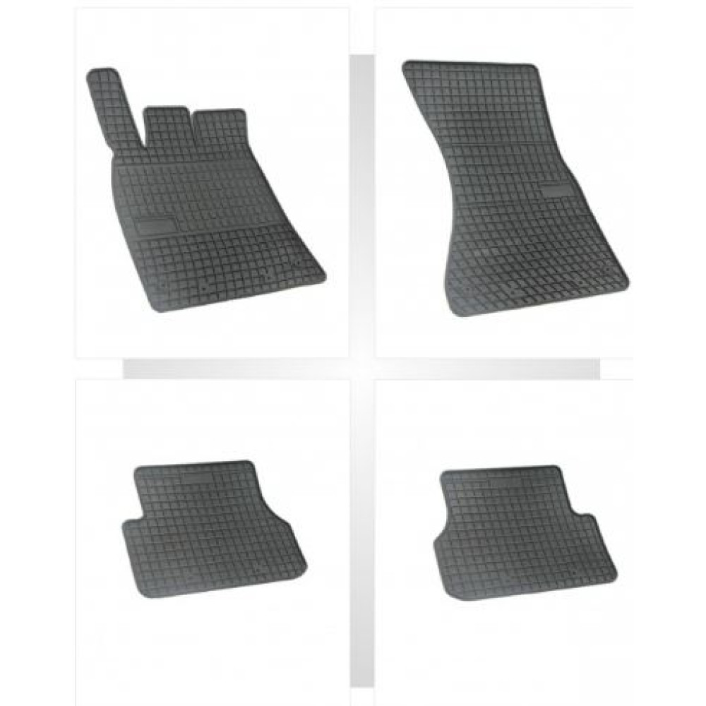 Car rubber floor mats black AUDI A7 Sportback (2010-...) NEGRO