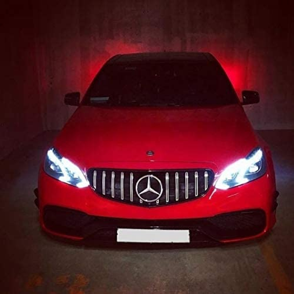 Parrilla delantera MB Clase E W212 Facelift Estilo Panamericana (2013-2016) Cromada/Negra