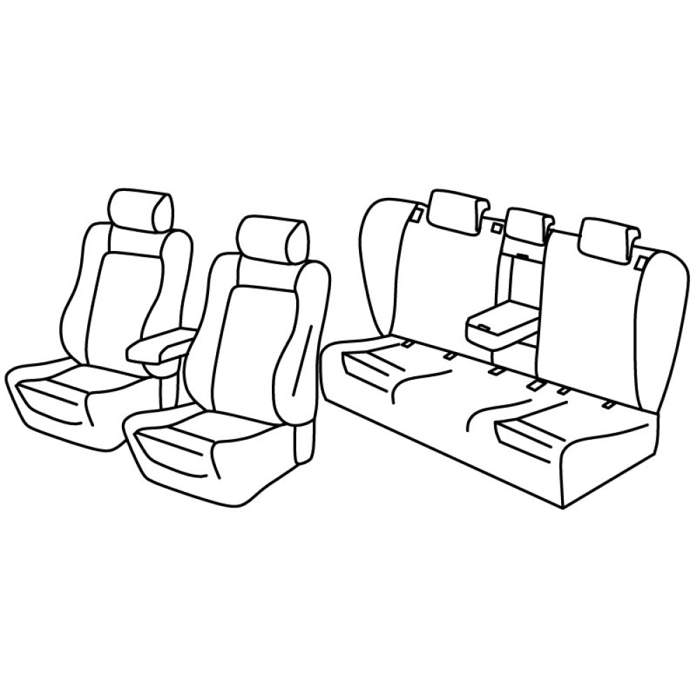 Car seat covers *HARMONY* AUDI A4 Avant (2015-...)