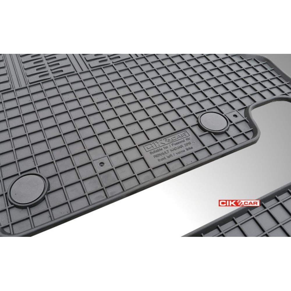 Car rubber floor mats black RENAULT KADJAR (2015-...) C-CAR