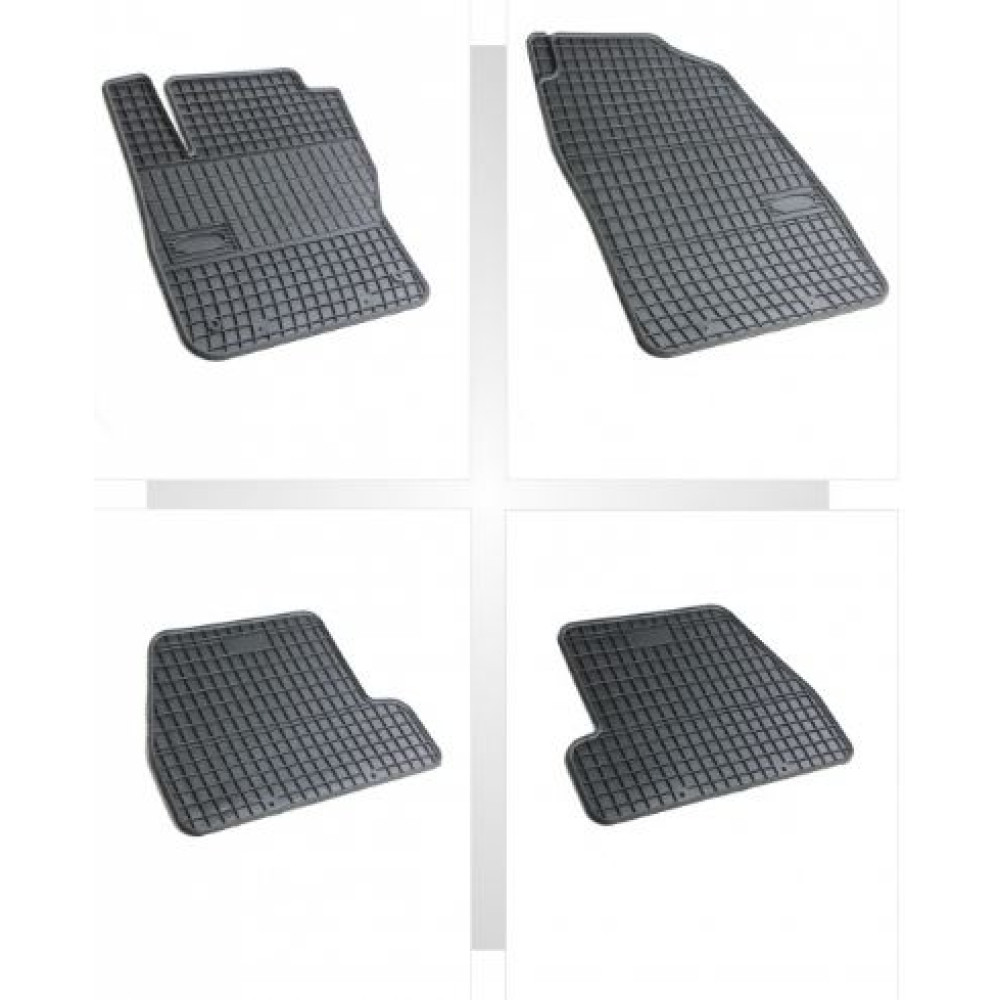 Car rubber floor mats black FORD FOCUS III (2011-2015) NEGRO