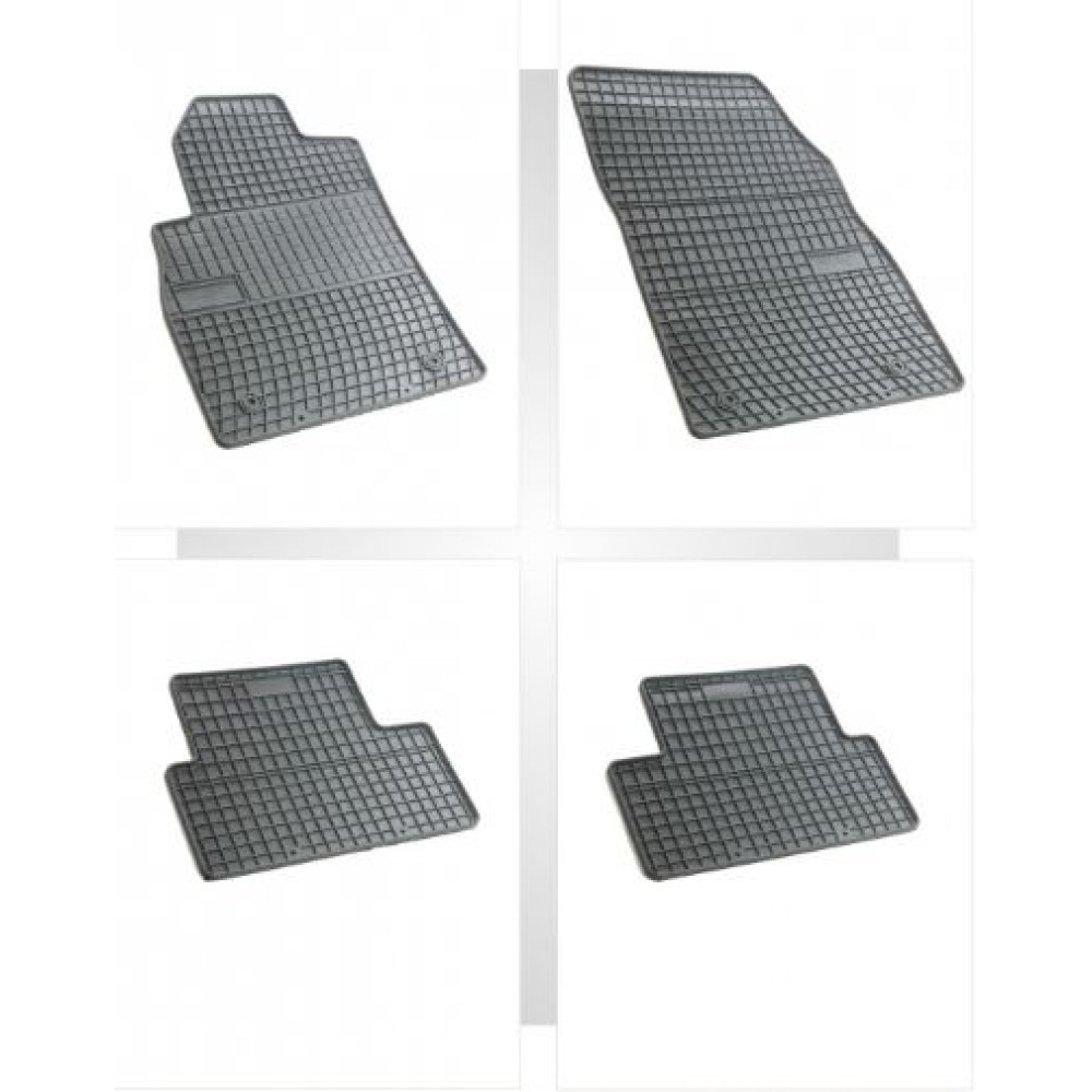 Car rubber floor mats black CHEVROLET CRUZE (2009-...) NEGRO