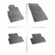 Car rubber floor mats black CHEVROLET CRUZE (2009-...) NEGRO