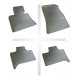 Car rubber floor mats black BMW X5 E53 (2000-2006) NEGRO