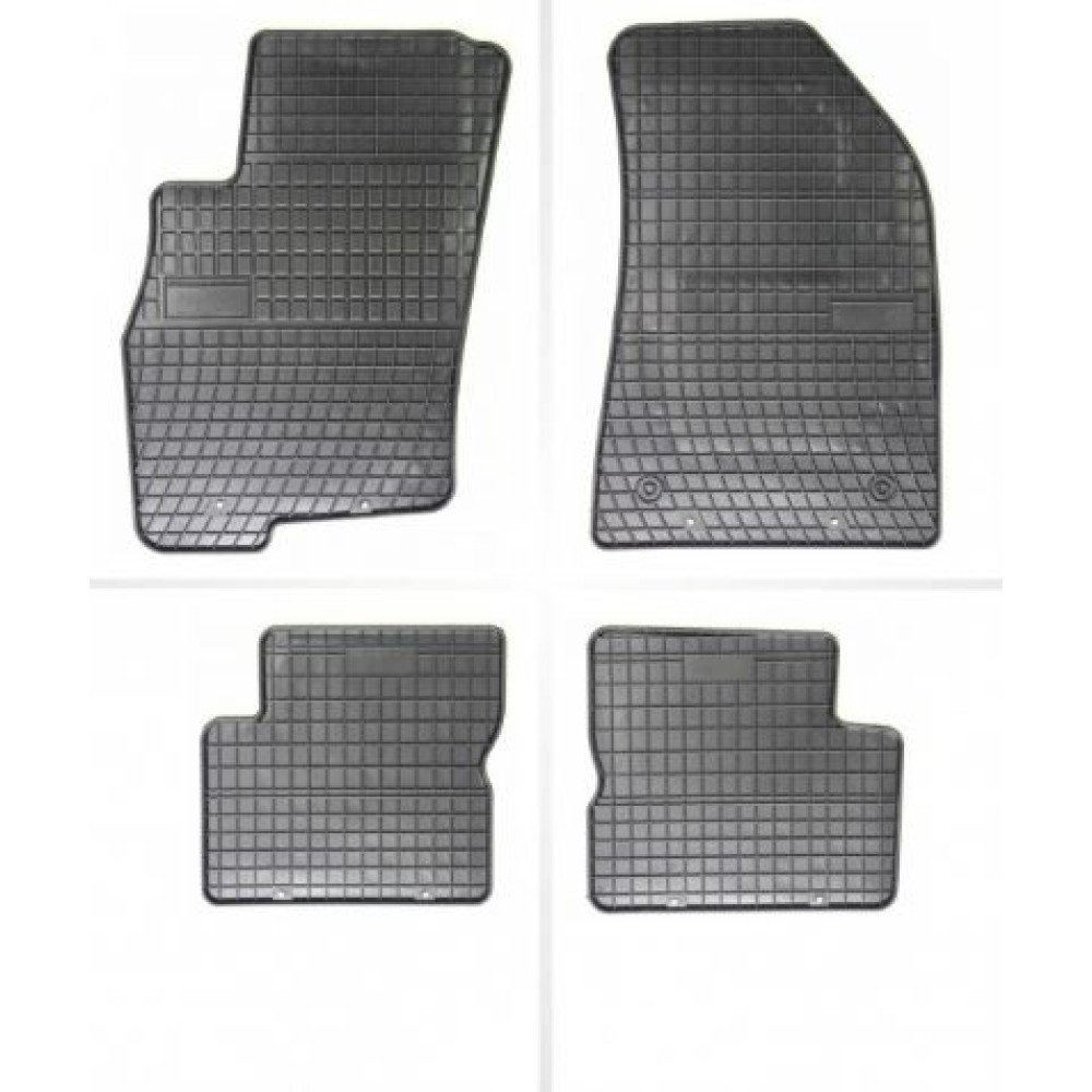 Car rubber floor mats black CHEVROLET LACETTI (2003-2008) NEGRO