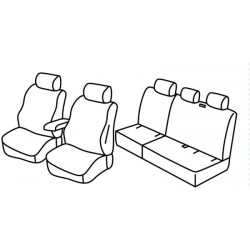 Fundas de asientos para coche *HARMONY* VOLKSWAGEN CADDY (5s.)(2004-2015)