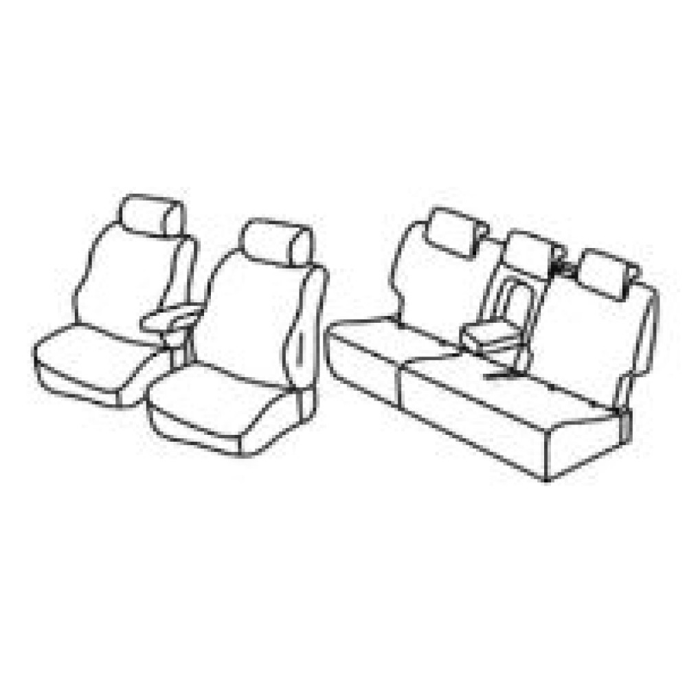 Car seat covers *HARMONY* SKODA KODIAQ (5s.)(2017-...)