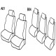 Car seat covers *HARMONY* CITROEN BERLINGO (2008-...)(5s.,3x1)