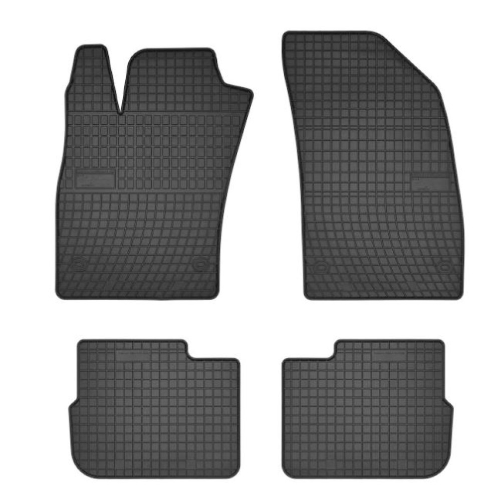 Car rubber floor mats black FIAT TIPO (2016-...) NEGRO