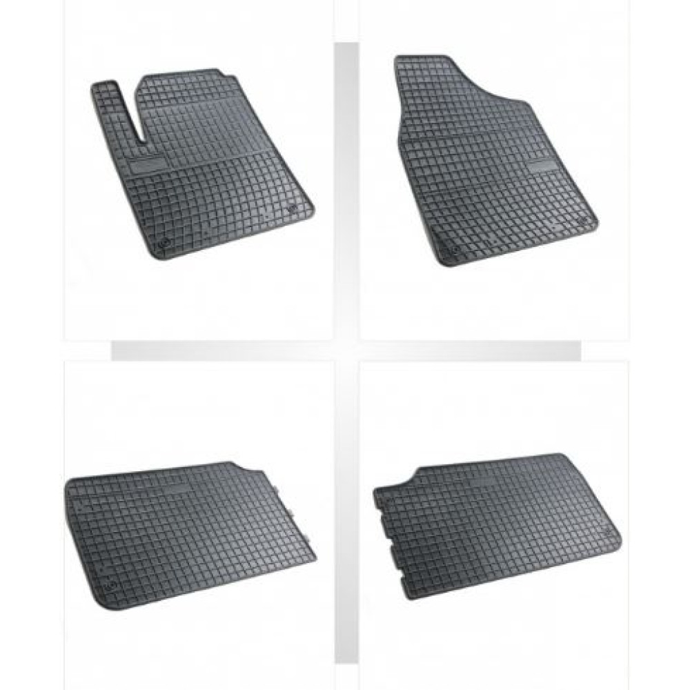 Car rubber floor mats black SEAT ALHAMBRA (5s.)(1995-2010) NEGRO
