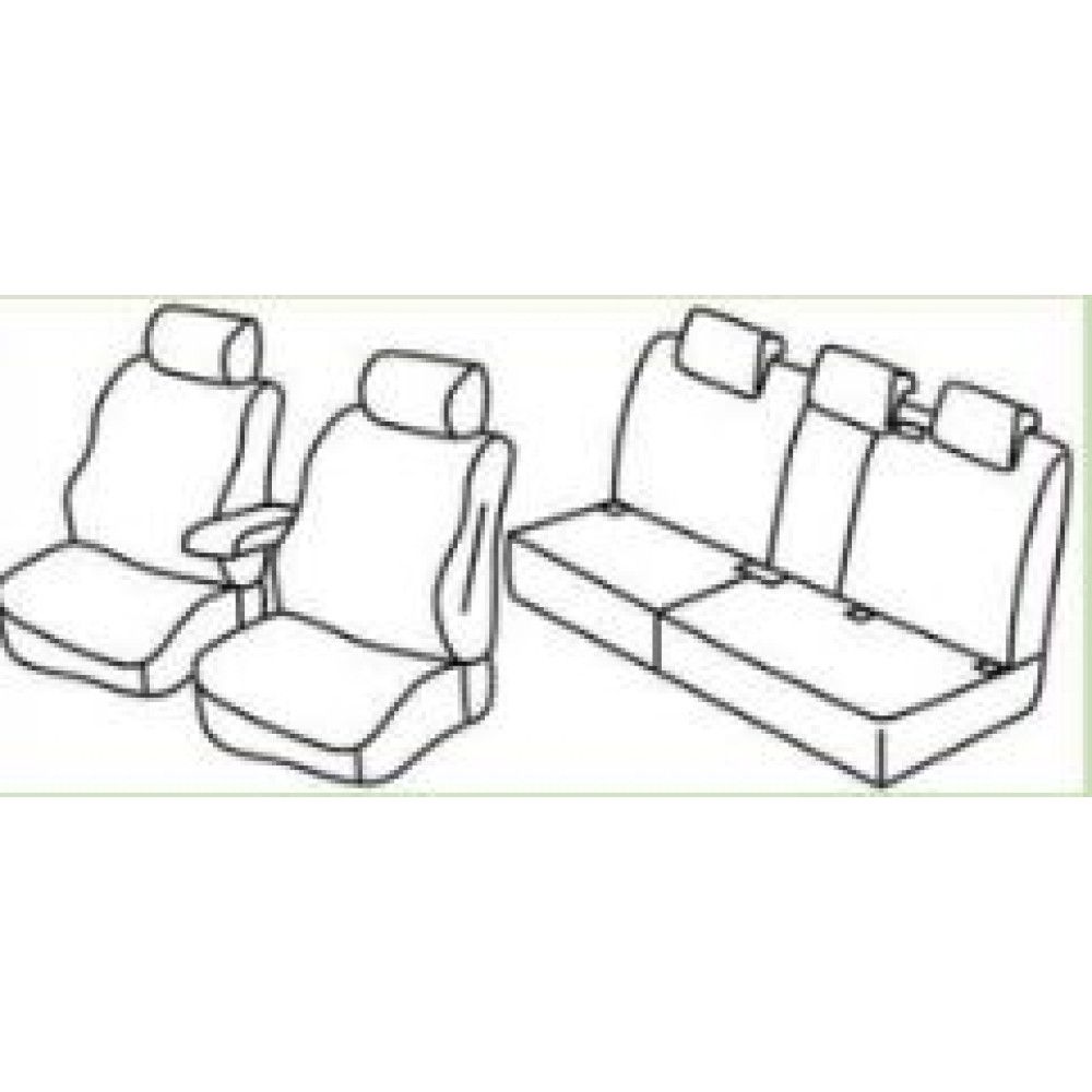 Car seat covers *HARMONY* VOLKSWAGEN TIGUAN (2007-2016)