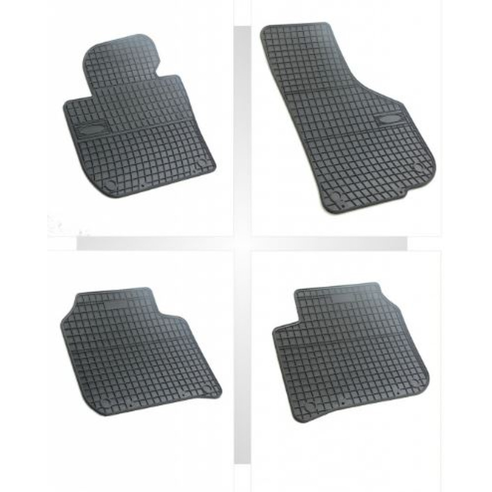 Car rubber floor mats black SKODA SUPERB II (2008-2015) NEGRO