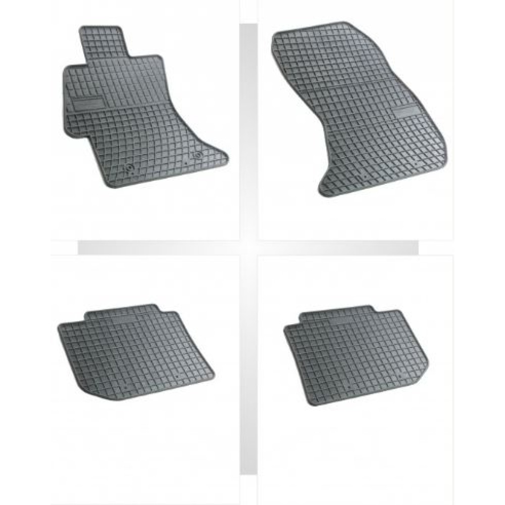 Car rubber floor mats black SUBARU XV (2011-...) NEGRO