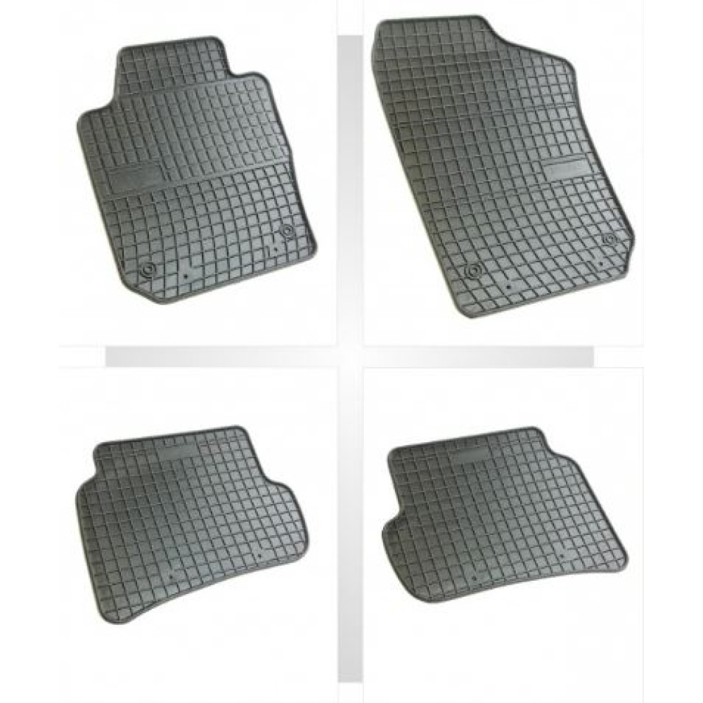 Car rubber floor mats black SEAT IBIZA (2008-...) NEGRO