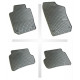 Car rubber floor mats black SEAT IBIZA (2008-...) NEGRO