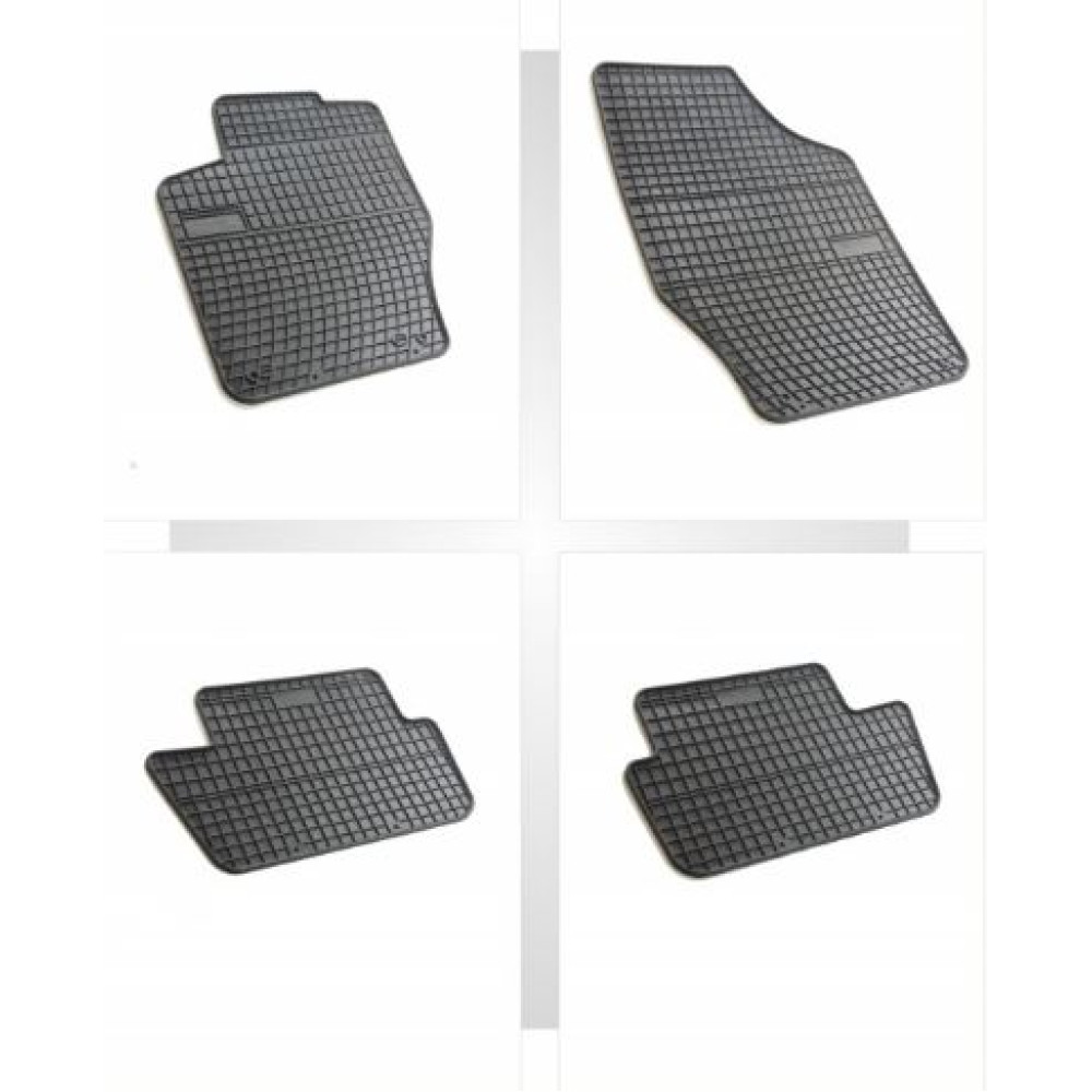 Car rubber floor mats black PEUGEOT 308 (2007-2013) NEGRO