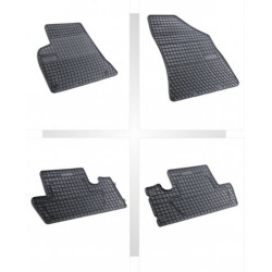Car rubber floor mats black PEUGEOT 5008 (2010-...) NEGRO