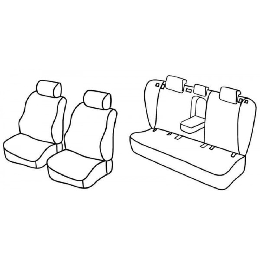 Car seat covers *HARMONY* TOYOTA AVENSIS III Combi (2009-2015)