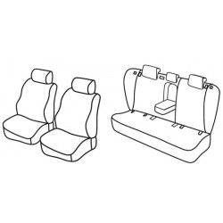 Car seat covers *HARMONY* TOYOTA AVENSIS III Combi (2009-2015)