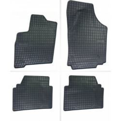 Car rubber floor mats black OPEL MERIVA A (2003-2010) NEGRO