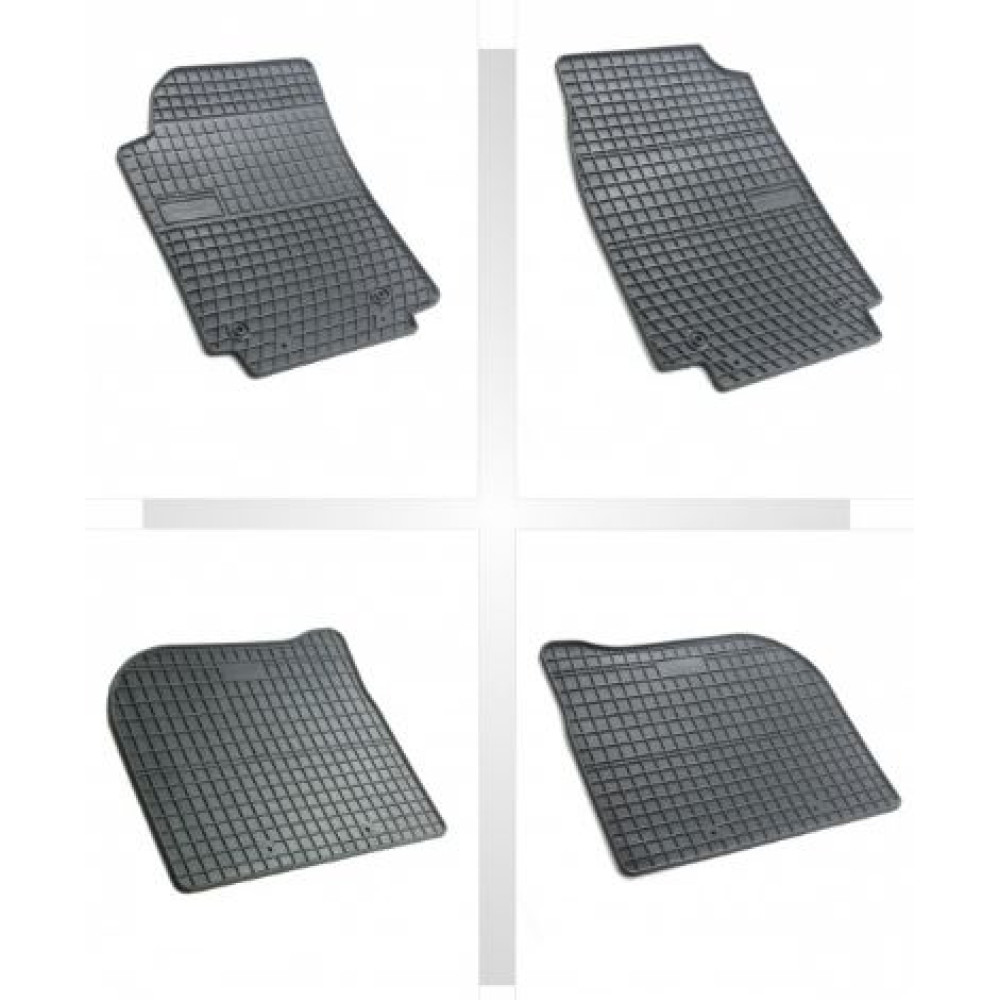 Car rubber floor mats black AUDI 100 (1990-1994) NEGRO