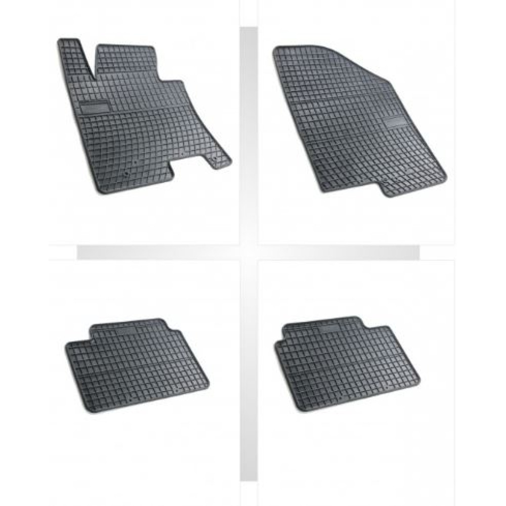 Car rubber floor mats black KIA CEED (2012-...) NEGRO