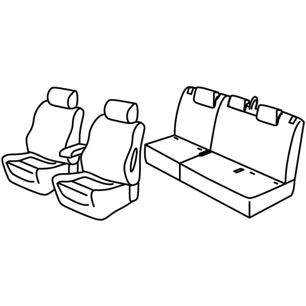Fundas para asientos de coche *HARMONY* MITSUBISHI ECLIPSE CROSS (2017-...)
