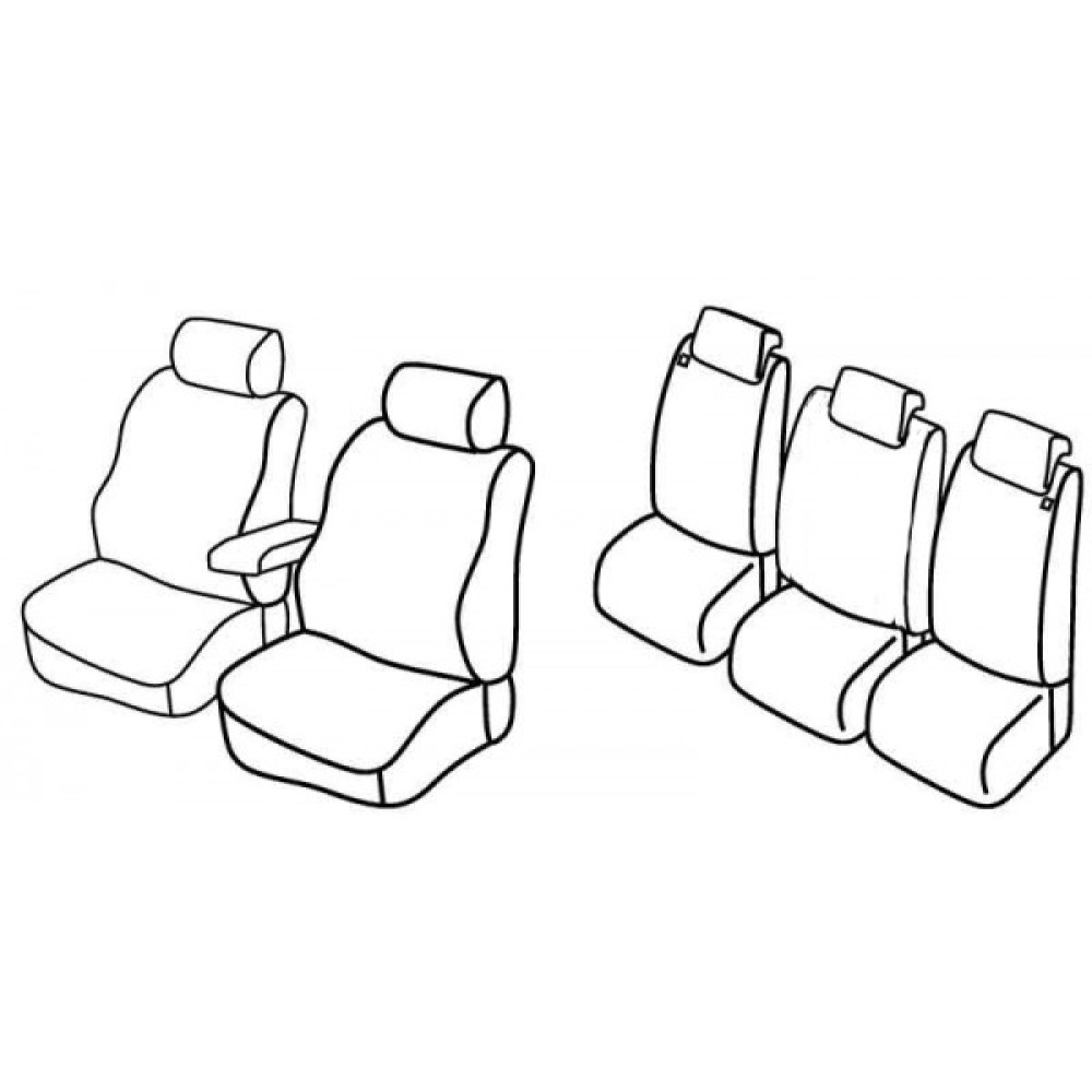 Car seat covers *HARMONY* OPEL ZAFIRA C (5s.)(2012-...)