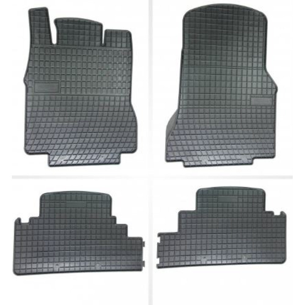 Car rubber floor mats black MB A-class W168 (1997-2004) NEGRO