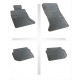Car rubber floor mats black BMW 5 F10/F11 (2010-2014) NEGRO