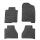 Car rubber floor mats black NISSAN NAVARA (2015-...) NEGRO