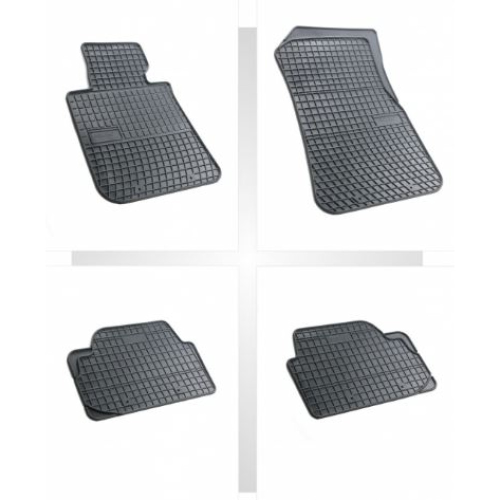 Car rubber floor mats black BMW 1 E87 (2004-2011) NEGRO