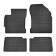 Car rubber floor mats black TOYOTA AURIS II (2013-...) NEGRO