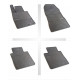 Car rubber floor mats black NISSAN NOTE II (2013-...) NEGRO