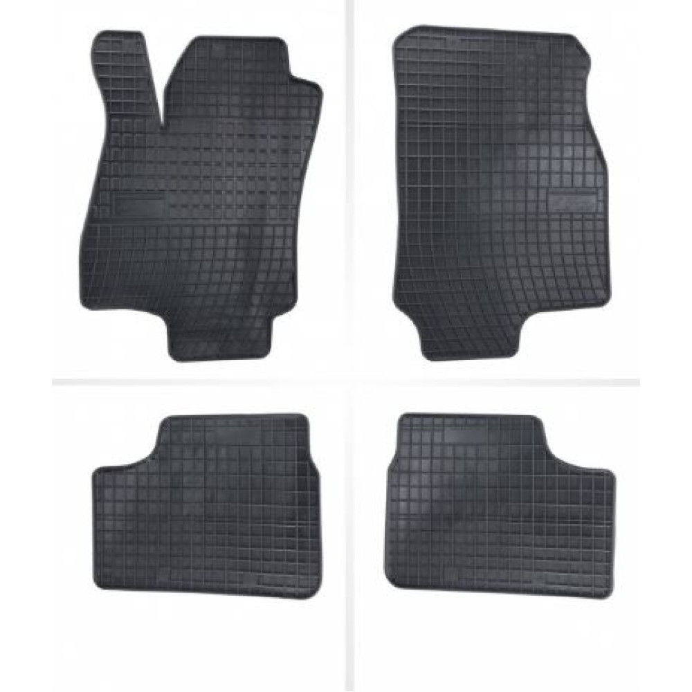 Car rubber floor mats black OPEL ASTRA G (1998-2004) NEGRO