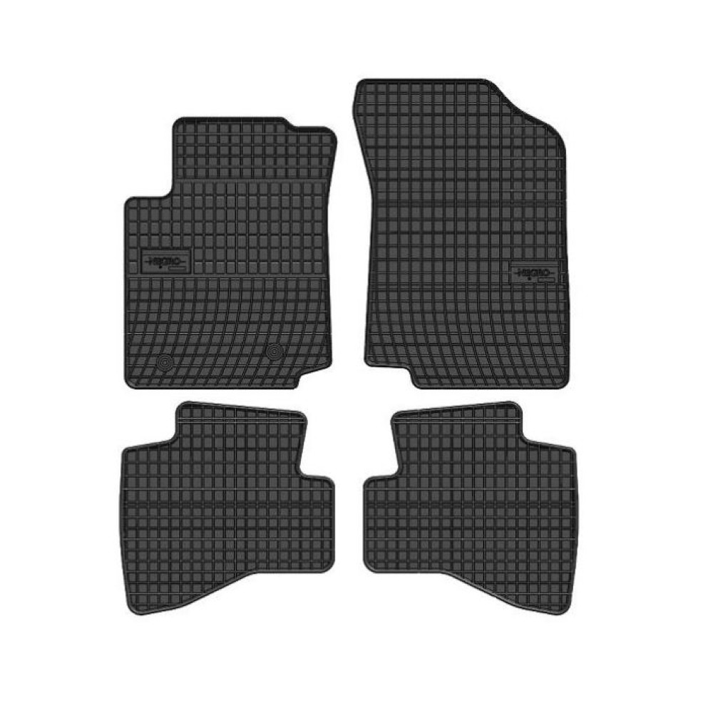 Car rubber floor mats black PEUGEOT 108 (2014-...) NEGRO