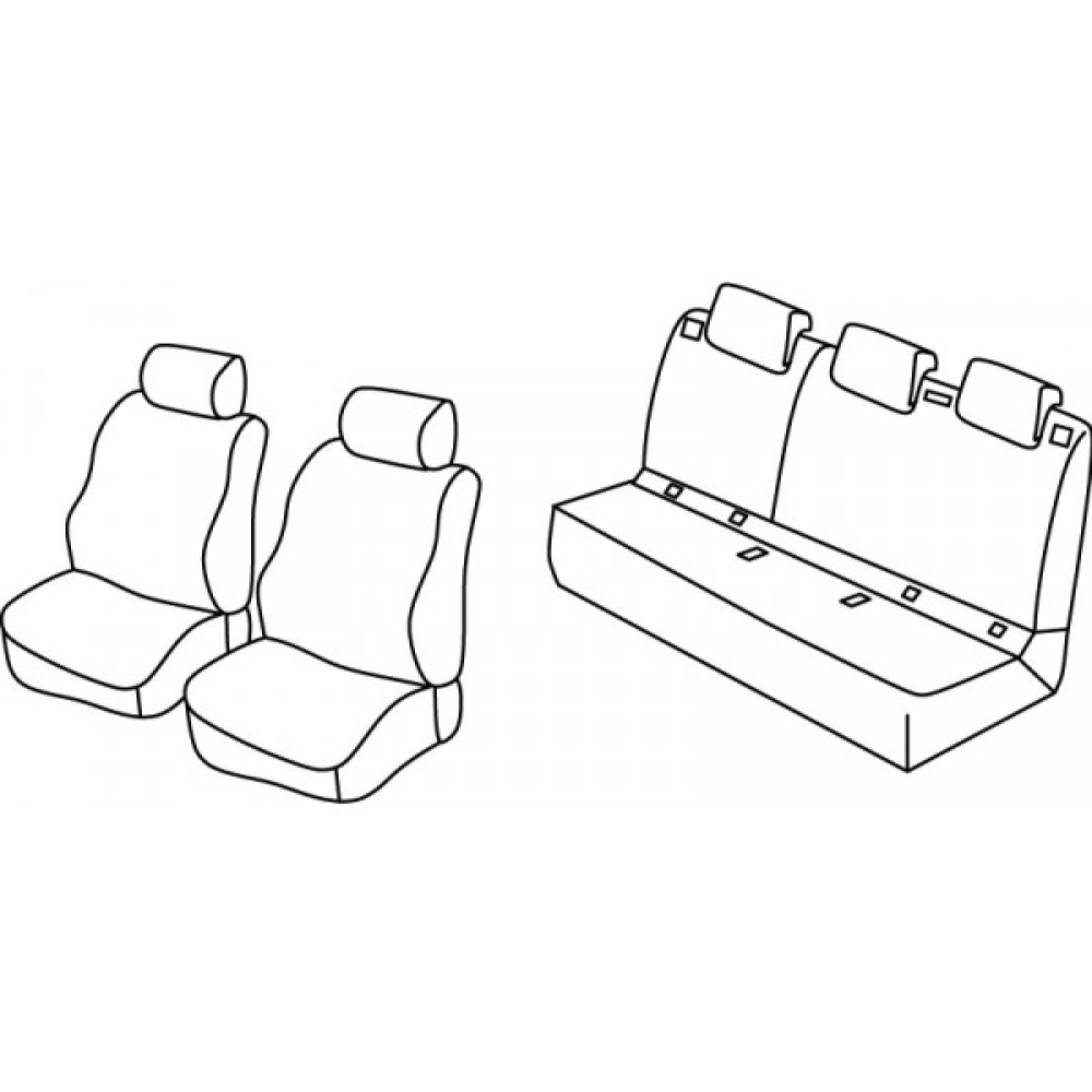 Car seat covers *HARMONY* OPEL CORSA E (2015-...)