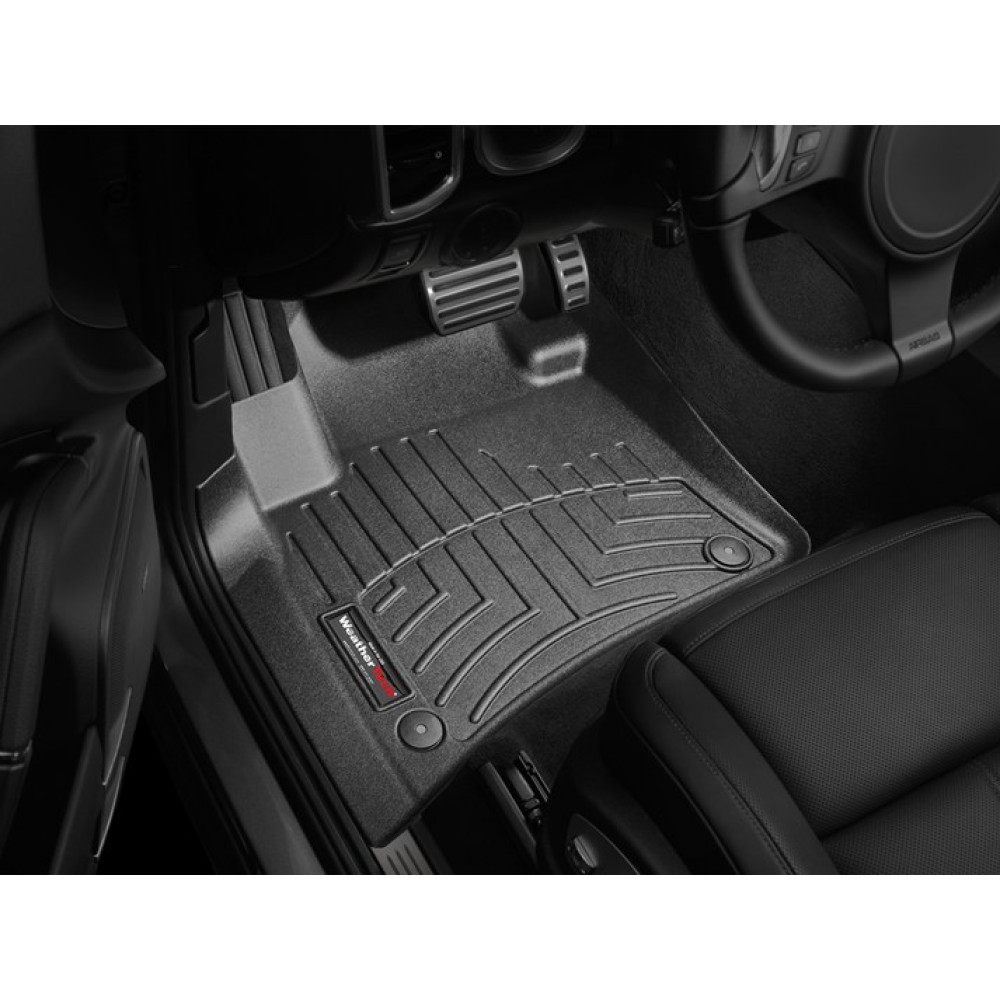 Car floor mats black WEATHERTECH PORSCHE CAYENNE with 4ZCC (2010-...) FLOORLINER