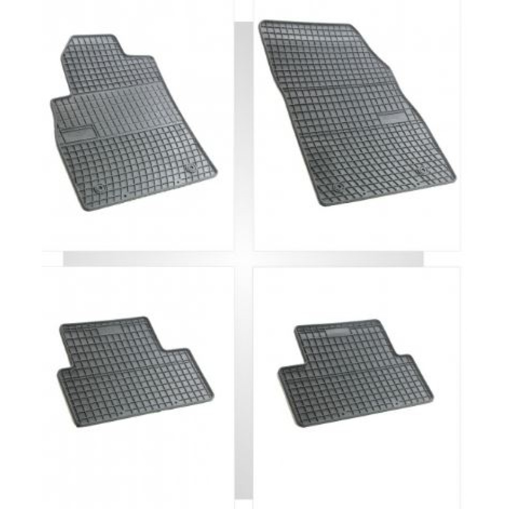 Car rubber floor mats black OPEL ASTRA J (2009-...) NEGRO