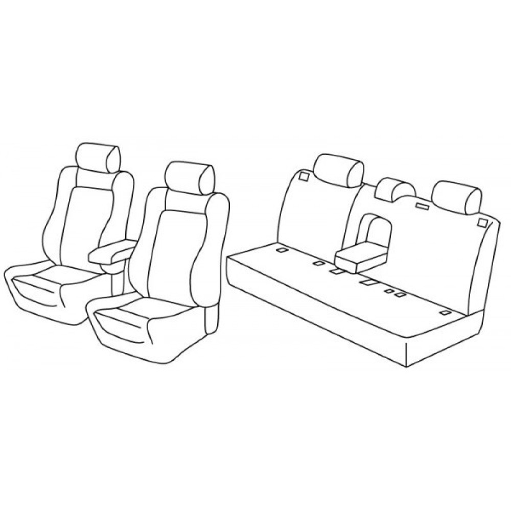 Car seat covers *HARMONY* MAZDA 3 HB (2013-...)