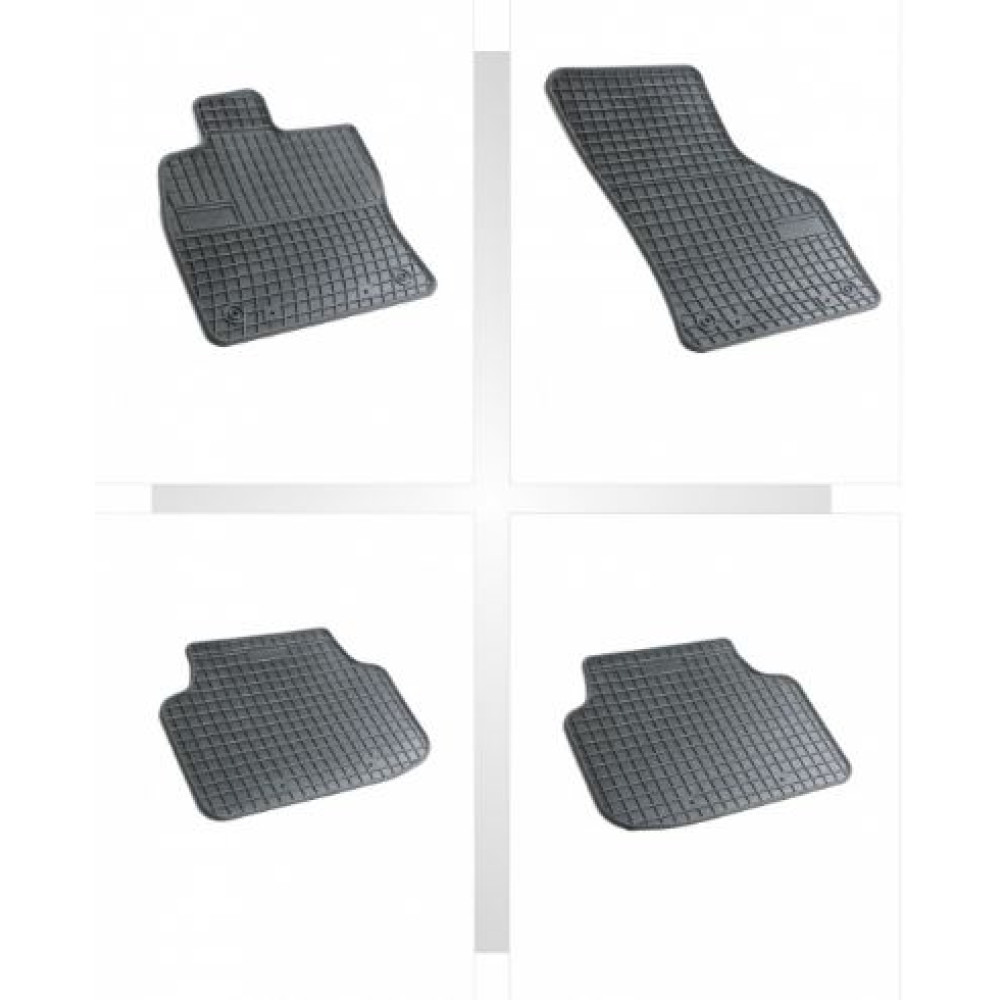 Car rubber floor mats black SKODA OCTAVIA III (2013-...) NEGRO