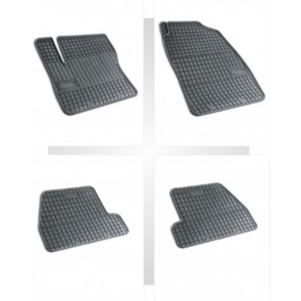 Car rubber floor mats black FORD C-MAX (2010-...) NEGRO