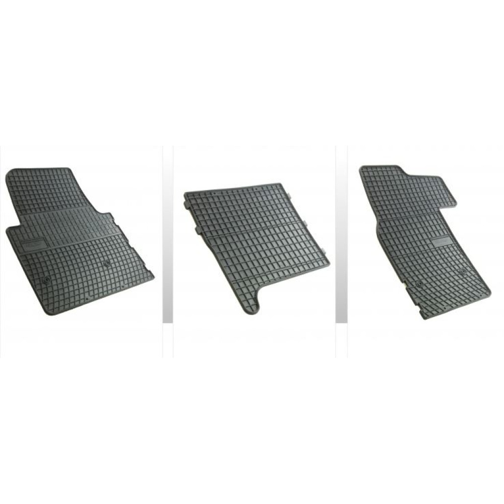 Car rubber floor mats black RENAULT MASTER (2010-...) NEGRO