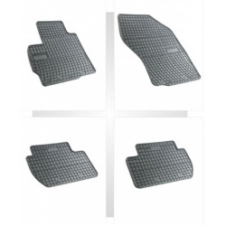 Car rubber floor mats black MITSUBISHI OUTLANDER II (2005-2012) NEGRO